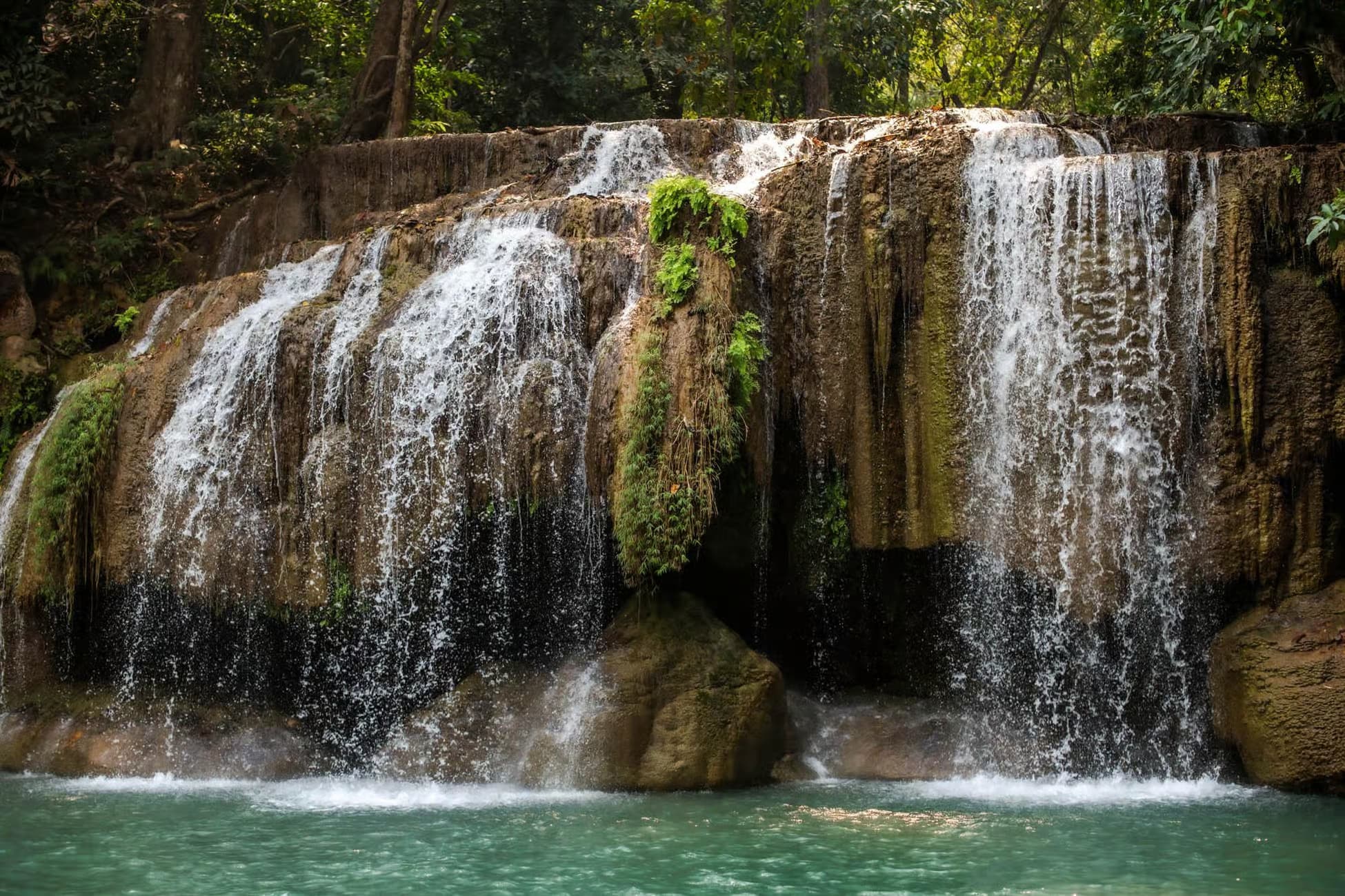 Image of From Bangkok: Erawan Park & Kanchanaburi Small-Group Tour tour package, BookMe Tour Package, Travel with BookMe, Exciting Tour Packages Available, Affordable Prices.