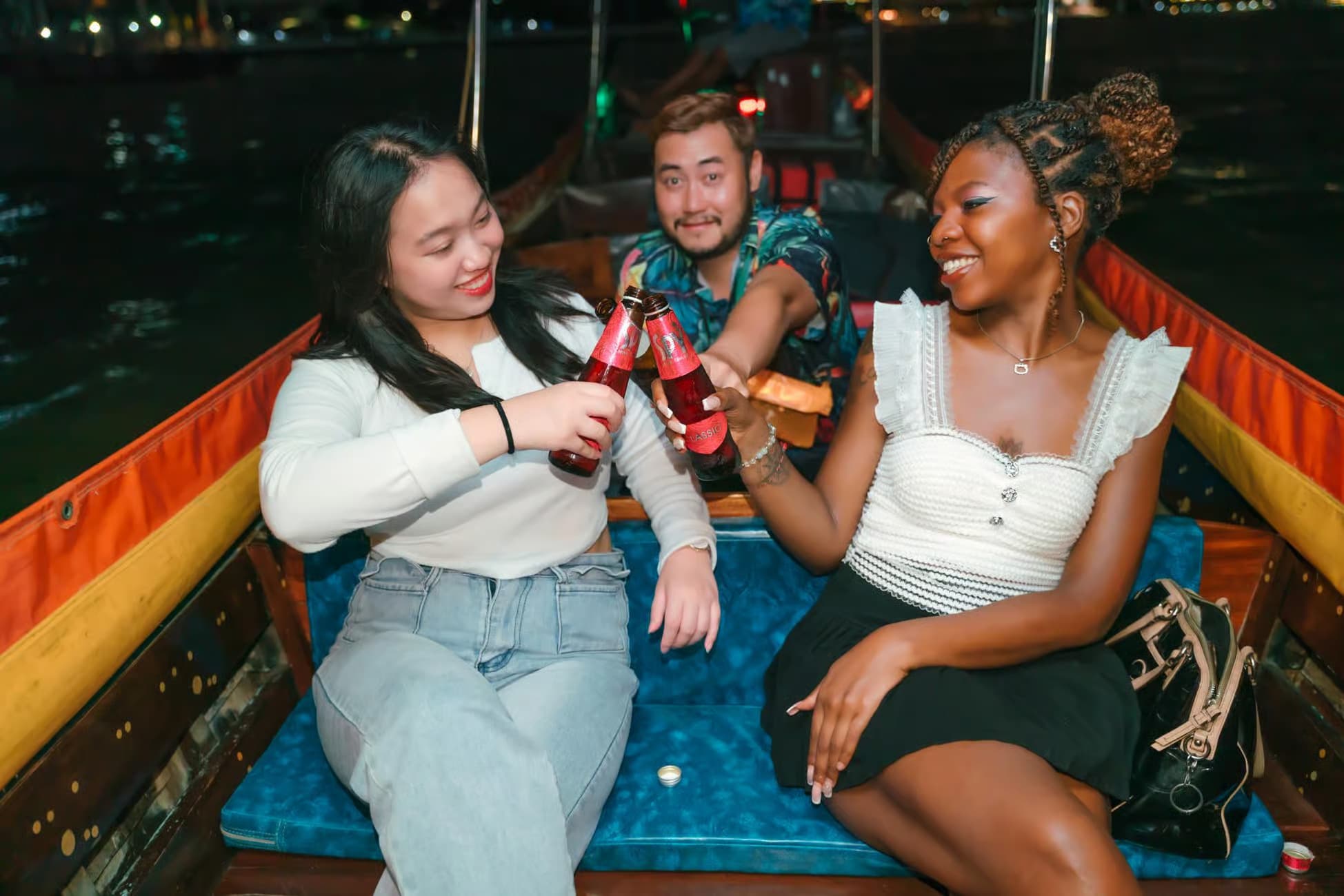 Image of Bangkok: Chao Phraya River Night Cruise by Longtail Boat tour package, BookMe Tour Package, Travel with BookMe, Exciting Tour Packages Available, Affordable Prices.