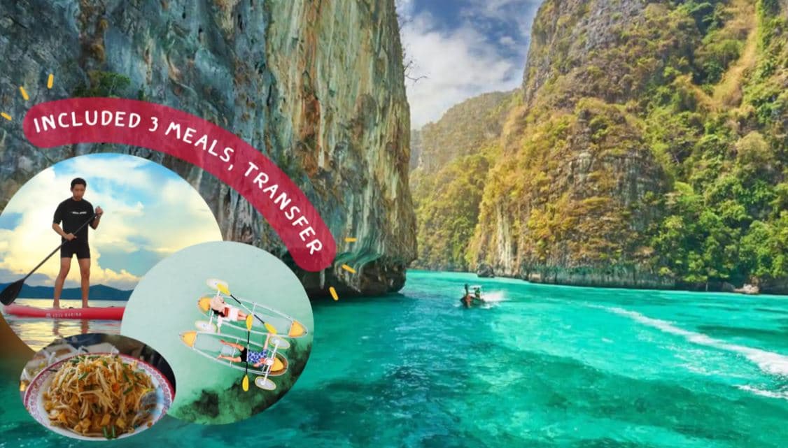 Image of Phi Phi Islands and Maya Bay Day Trip with Lunch tour package, BookMe Travel Service, Exciting Tour Packages Available, Affordable Prices. Travel Activities.