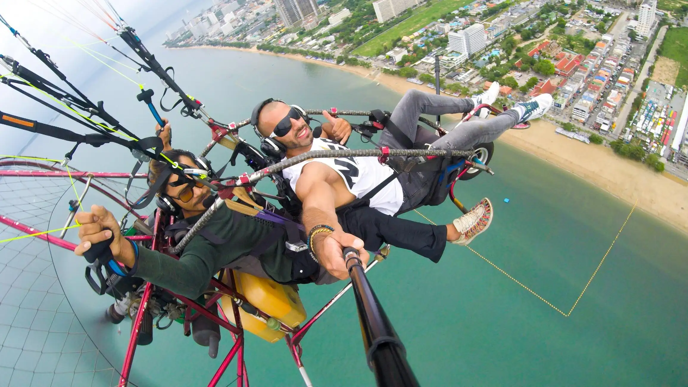 Pattaya: Beach + City Scenic Paramotor Flight by BFA